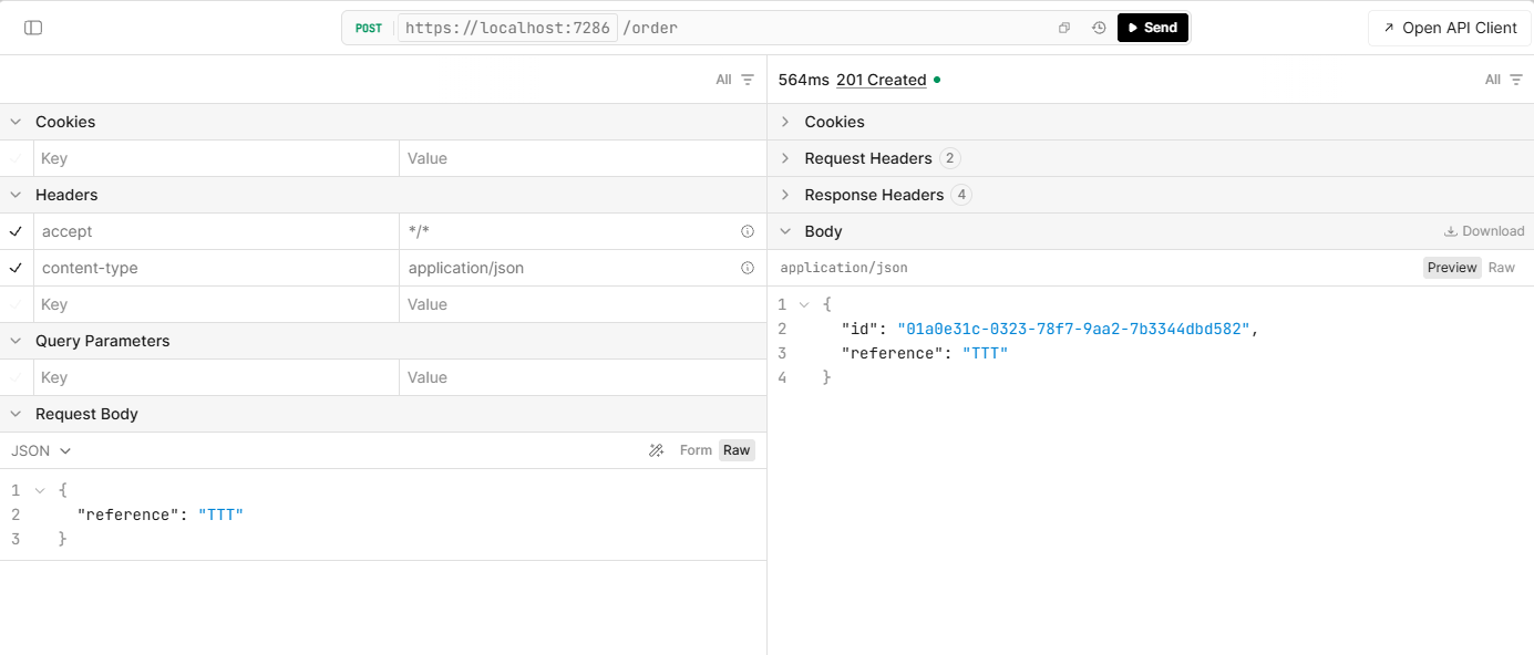 Working API call